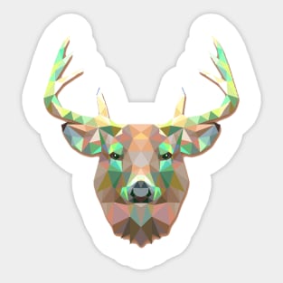 Geometric Arctic Stag Sticker